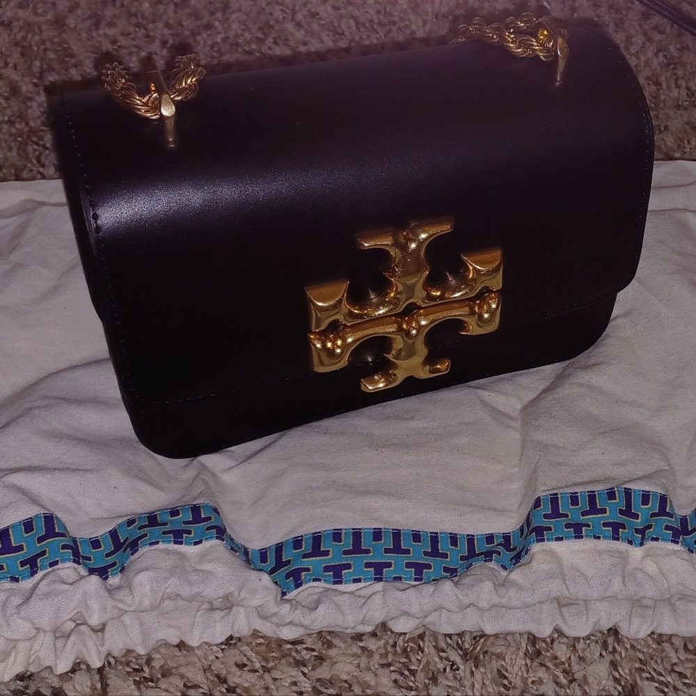 Tory Burch Small Eleanor Convertible Crossbody Bag in Black